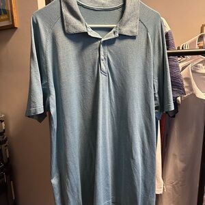 lululemon athletica Light Blue Polo Shirt